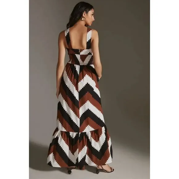 New Plenty Printed Halter Maxi Dress Size Medium